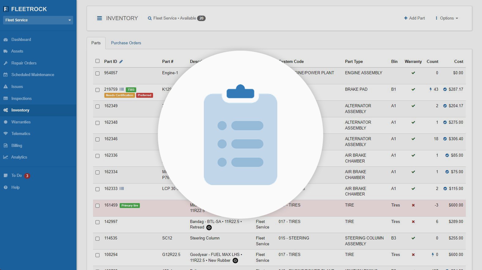 Inventory Management Software Screenshot